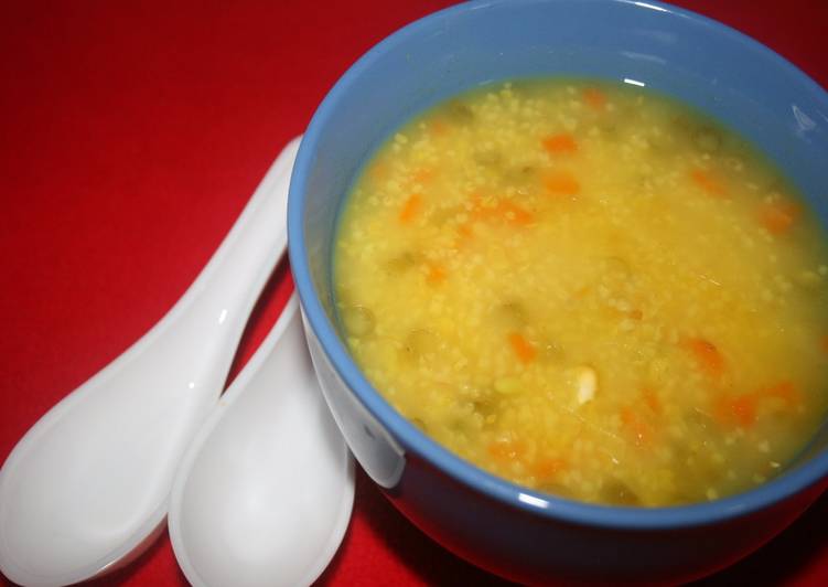 Recipe of Any-night-of-the-week Broken Wheat Khichdi (soup style)