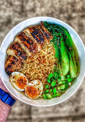 A picture of Soy, Chilli & Ginger Chicken Ramen.