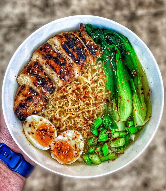A picture of Soy, Chilli & Ginger Chicken Ramen.