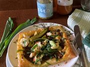 Une photo de tarte asperges vertes