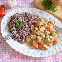A picture of Lemon coconut chicken, my way.