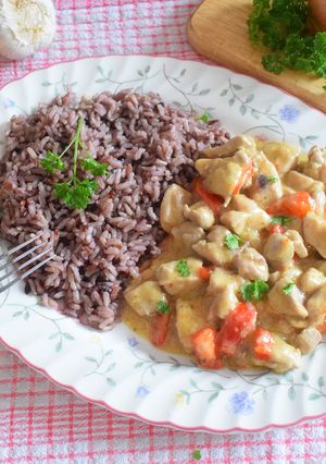 A picture of Lemon coconut chicken, my way.