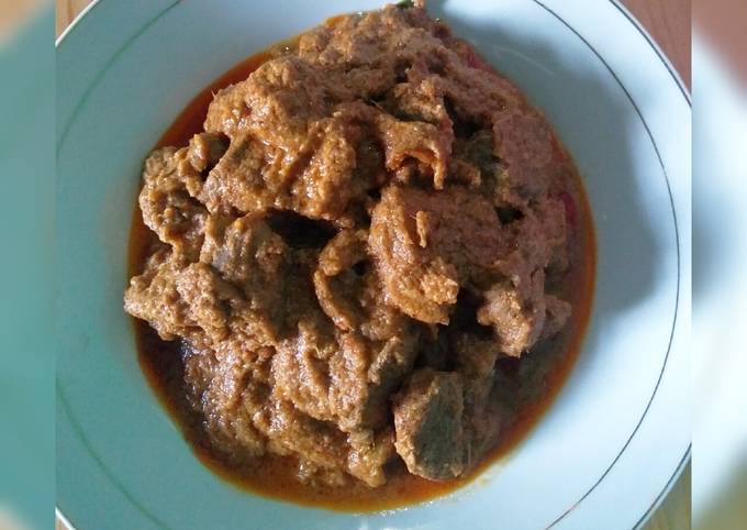 Ini dia! Resep mudah bikin Rendang Ati Sapi  nikmat