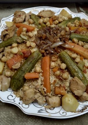 صورة لوصفة كسكسي بالخضار
