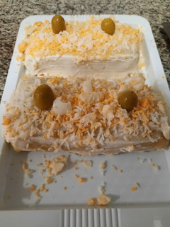 Una foto de Pastel de puré de patatas relleno de atún y verduras