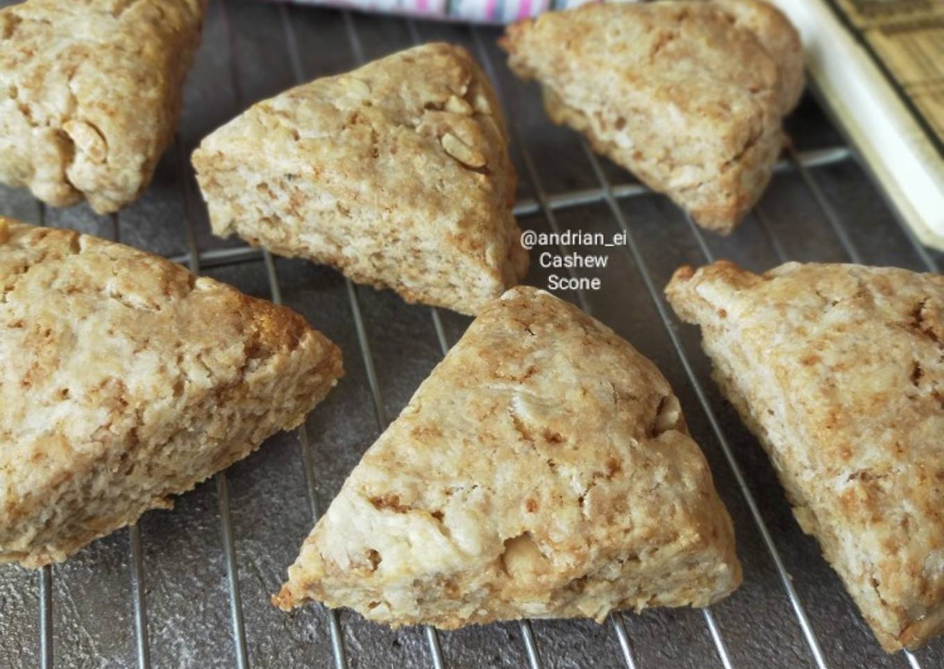 Cashew Scones (No Egg, No Butter)