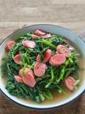 Tumis Bayam Sosis