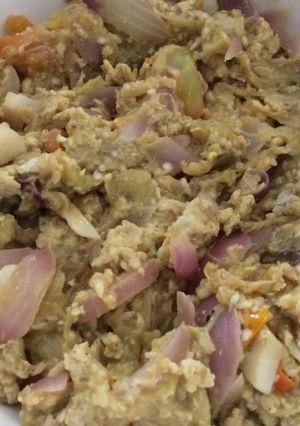 A picture of Poqui-poguiYummy recipe from the province of Ilocos Norte, Philippines.