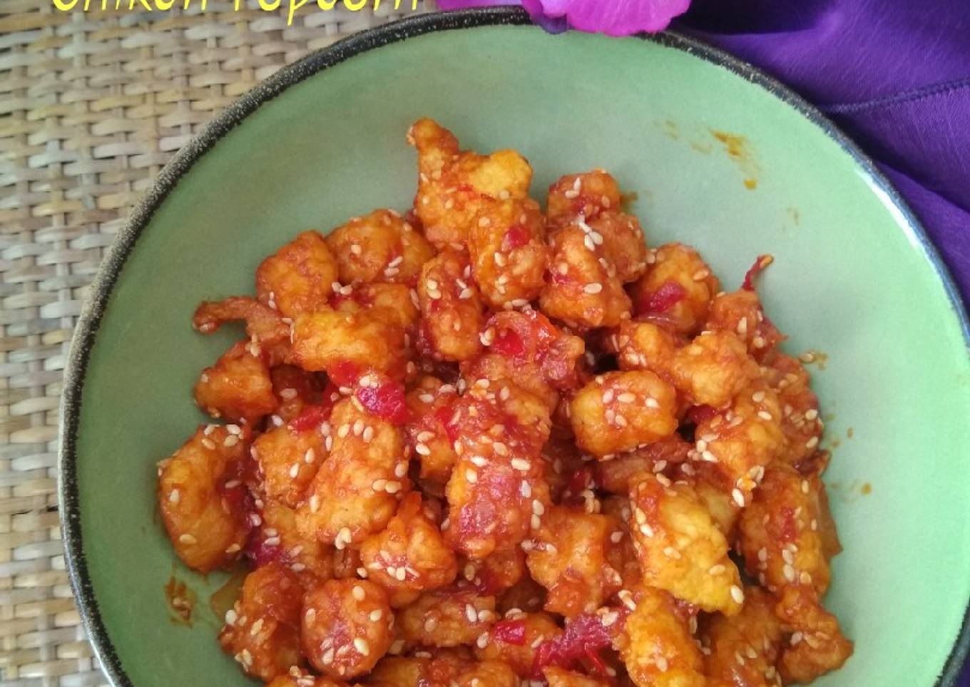 Korean Spicy Chicken Popcorn