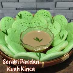 Serabi Pandan (Tanpa Telur) + Kuah Kinca রেসিপির প্রধান ছবি