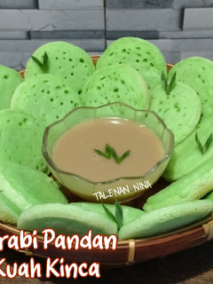 Foto resep Serabi Pandan (Tanpa Telur) + Kuah Kinca