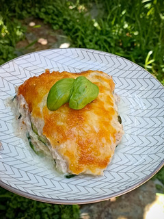 Una foto de Pastel de calabacín