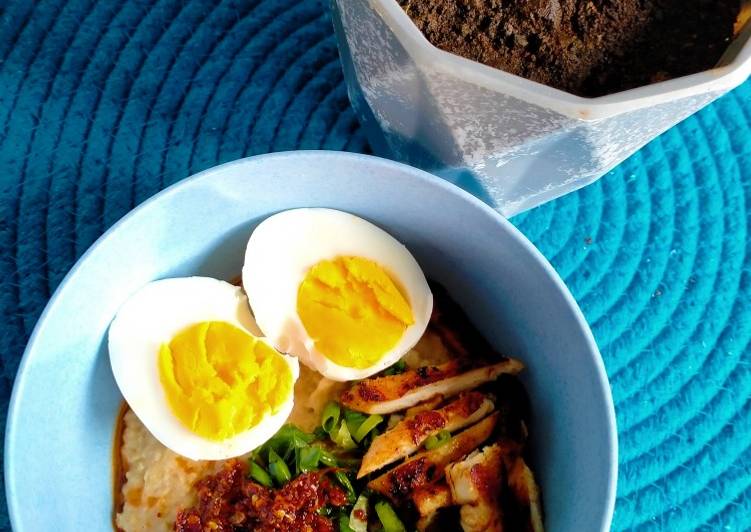 Resep Populer Bubur Oatmeal Savoury (asin) Yummy Mantul