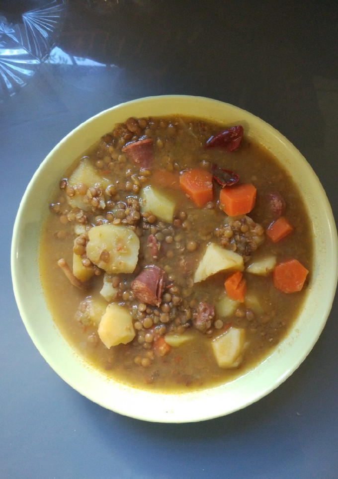 Una foto de Lentejas con chorizo