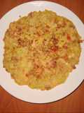 Tortilla de repollo con longaniza. Carolina