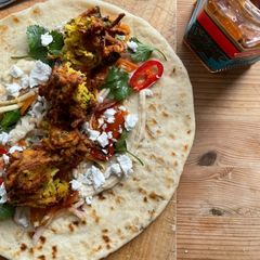 A picture of Root veg pakoras.