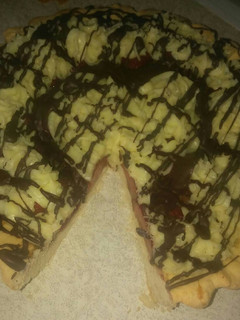 Una foto de Tarta de frutillas y crema pastelera