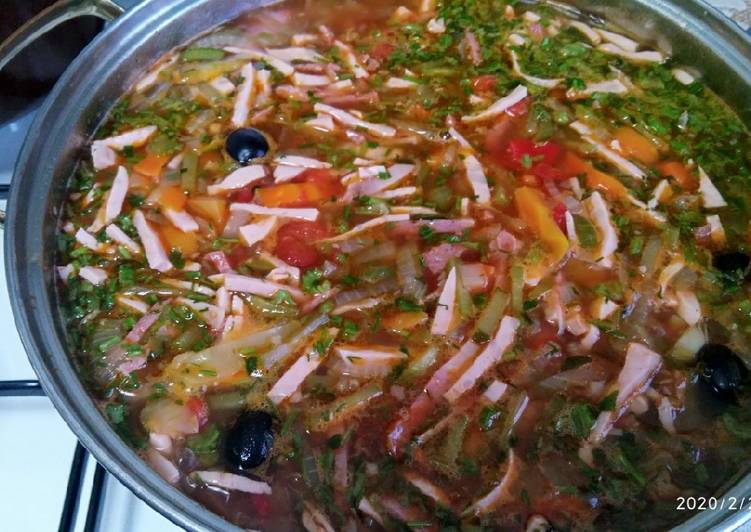 Recipe: Appetizing Суп, а ля Солянка