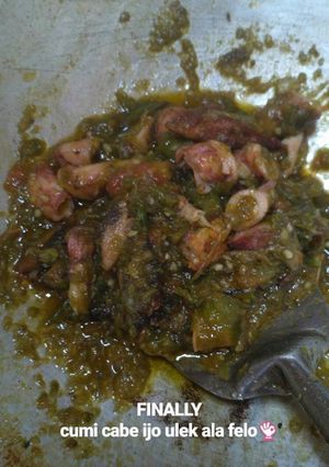 Foto resep Cumi kering sambal hijau simple ala mak fello