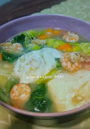 Foto resep Sup Udang Telur