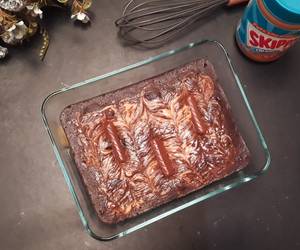 Resep Mudah Peanut Butter Swirl Brownies Lezat Mantap