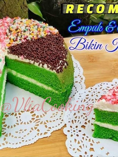 Foto resep Resep bolu pandan rice cooker lembut dan nikmat