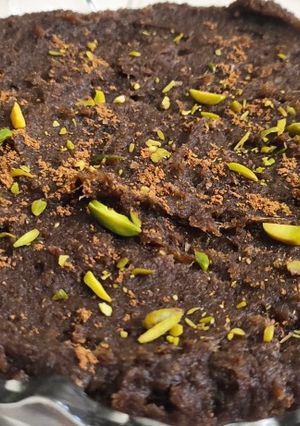 عکسی از دستور حلوای شیر و خرما چهارمین سالگرد حاج قاسم