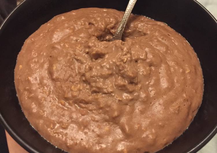 Creamy chocolate porridge