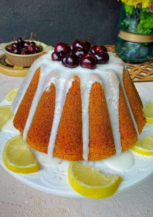 صورة لوصفة كيك الليمون lemon cake 🍋🍰