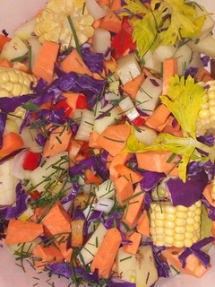 Una foto de Ensopado de verduras con chorizo