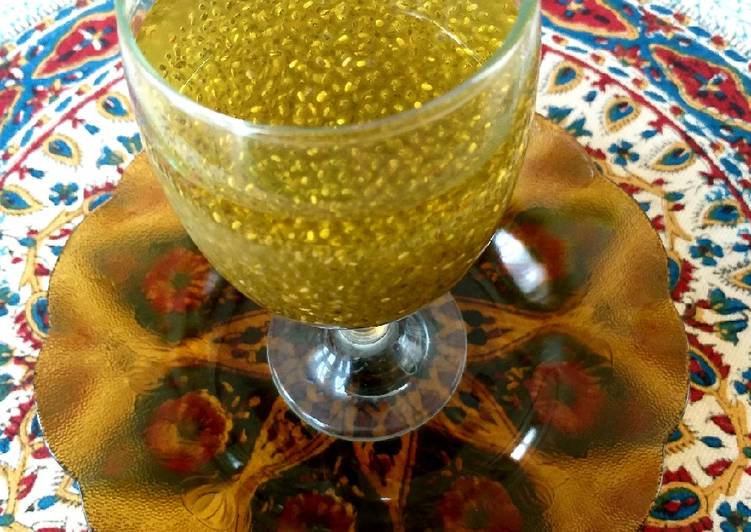 Simple Way to Prepare Ultimate Chia seed and rose water saffron drink