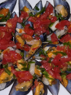Una foto de Mejillones a la vinagreta