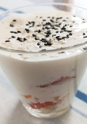 Une photo de Tiramisu truite fumée pamplemousse