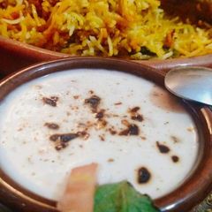 A picture of Chatpati Beef Biryani.