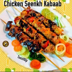 A picture of Chicken Seekh Kabab.