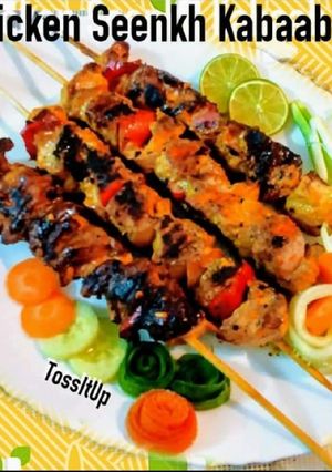 A picture of Chicken Seekh Kabab.
