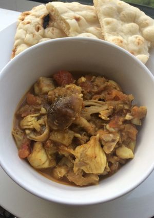 Fűszeres harcsaragu erdei gombával recept fotója
