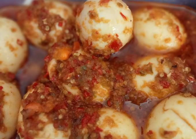 Resep Telur balado simple banget Resep Telur balado simple banget