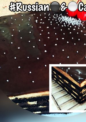 Foto resep Russian Black & White Cake