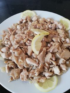 صورة لوصفة مفركة الفطر مع صدر دجاج