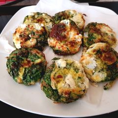 A picture of My Spinach & Goats Cheese Muffins 😍.