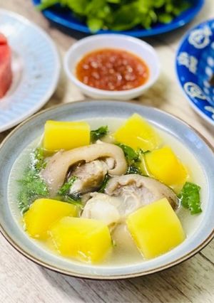 Hình của món Canh Đu Đủ Nấu Giò Heo.