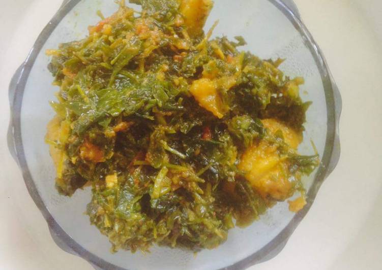 Garlicky methi aalu