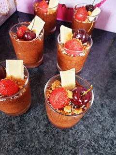 A picture of Egg White Chocolate Mousse.