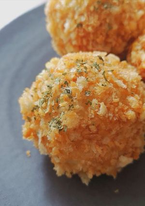 A picture of Light Korokke - Baked Japanese Potato Croquettes.