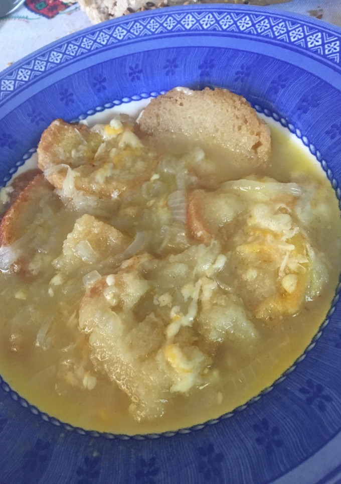 Una foto de Sopa de cebolla