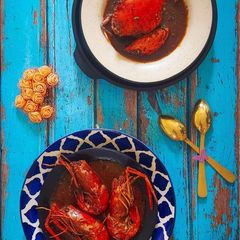 A picture of Crab Curry.