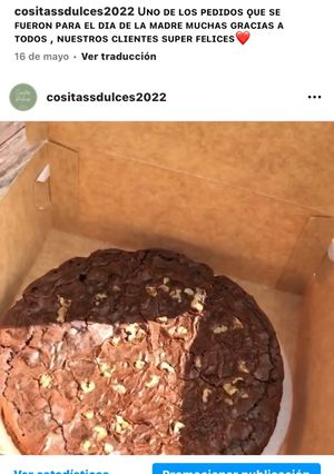 Una foto de Brownie con nueces