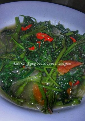 Foto resep Cah kangkung pedas
