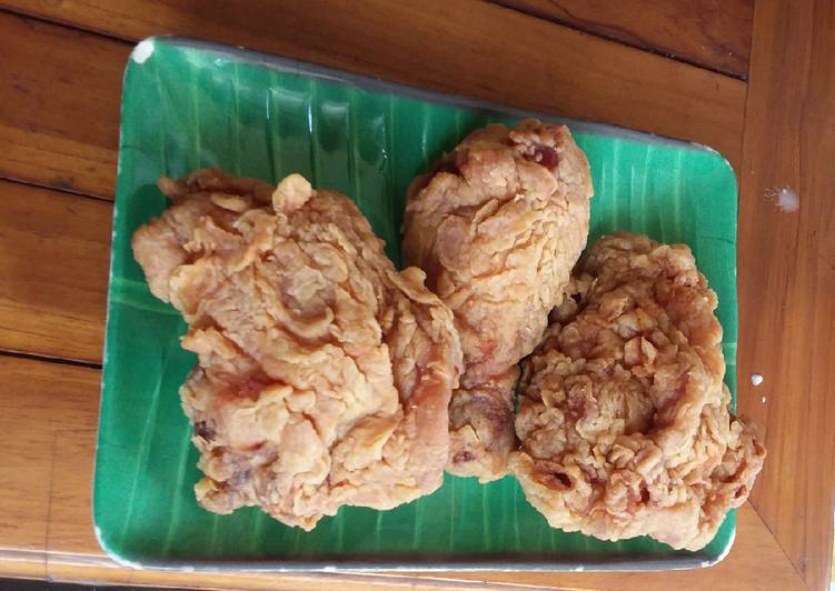 Langkah Mudah untuk Menyiapkan Ayam goreng crispy KFC Anti Gagal